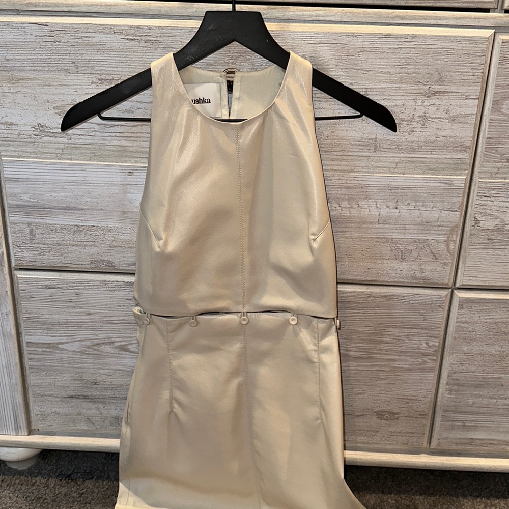 Nanushka Leather Two Piece Dress